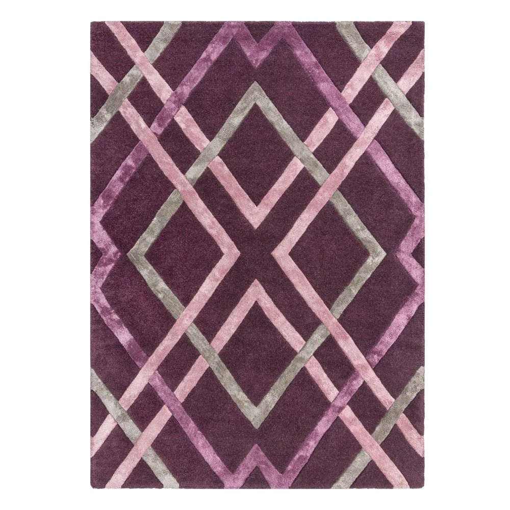 Fialový viskózový koberec Flair Rugs Trellis, 160 x 230 cm v:1398809