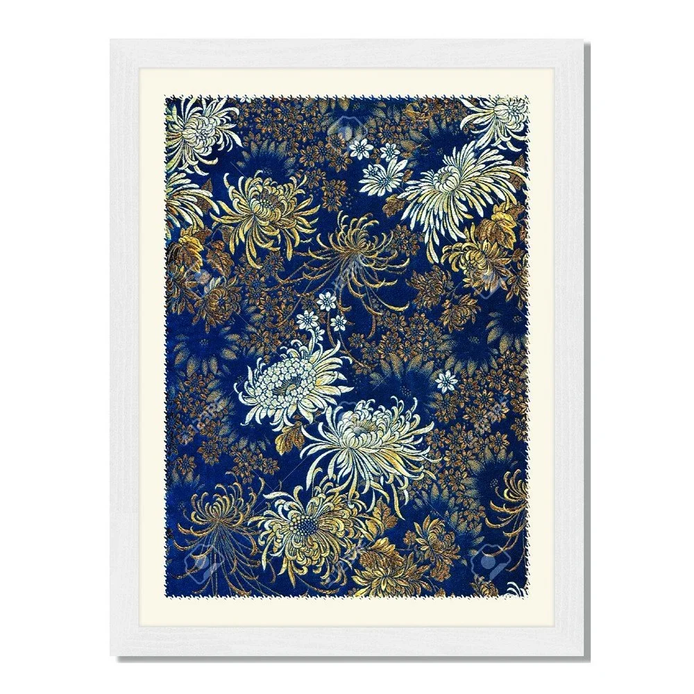 Obraz v rámu Liv Corday Asian Blue & Gold, 30 x 40 cm v:885708