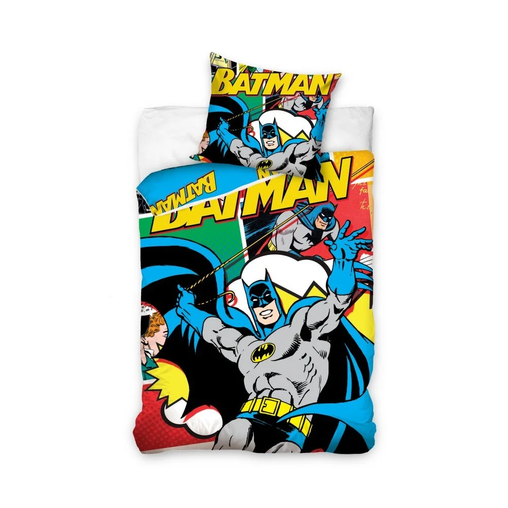 Dětské bavlněné povlečení na jednolůžko CARBOTEX Batman Comics, 160 x 200 cm v:1312242