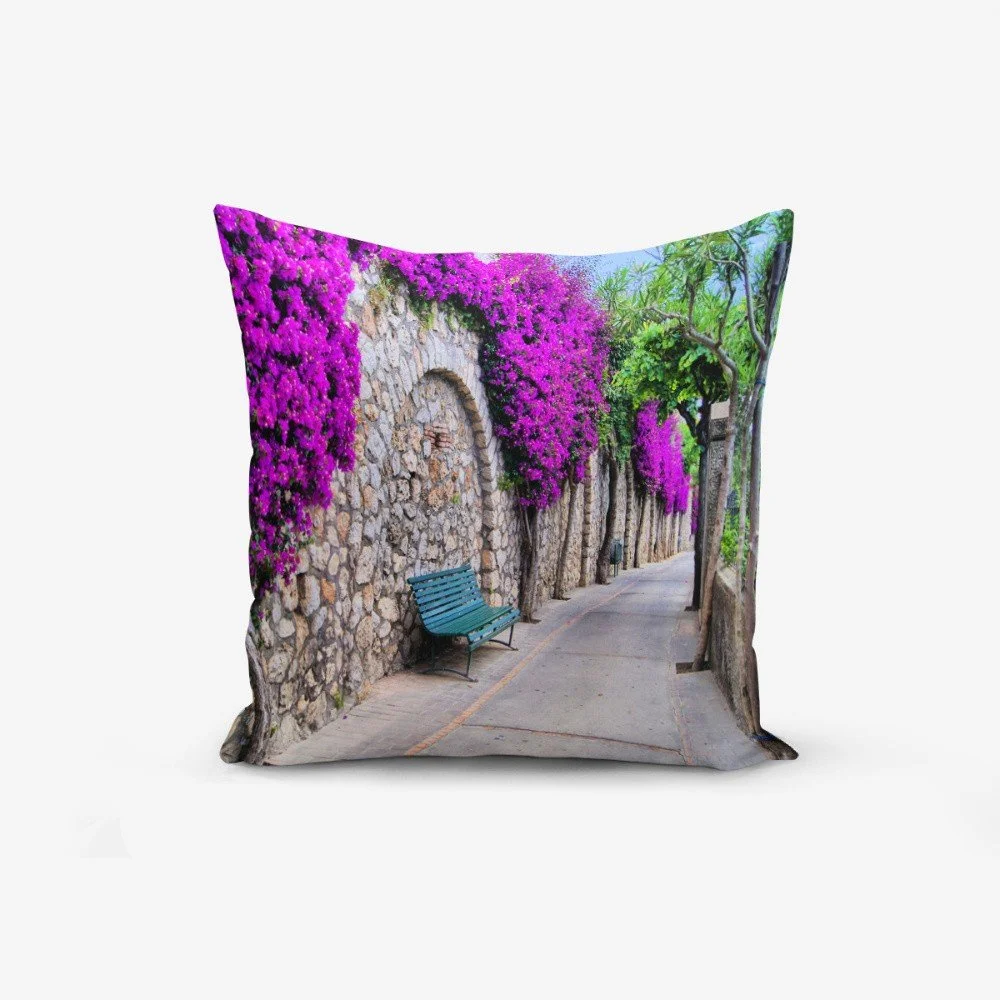 Povlak na polštář s příměsí bavlny Minimalist Cushion Covers Purple Street, 45 x 45 cm v:1236510