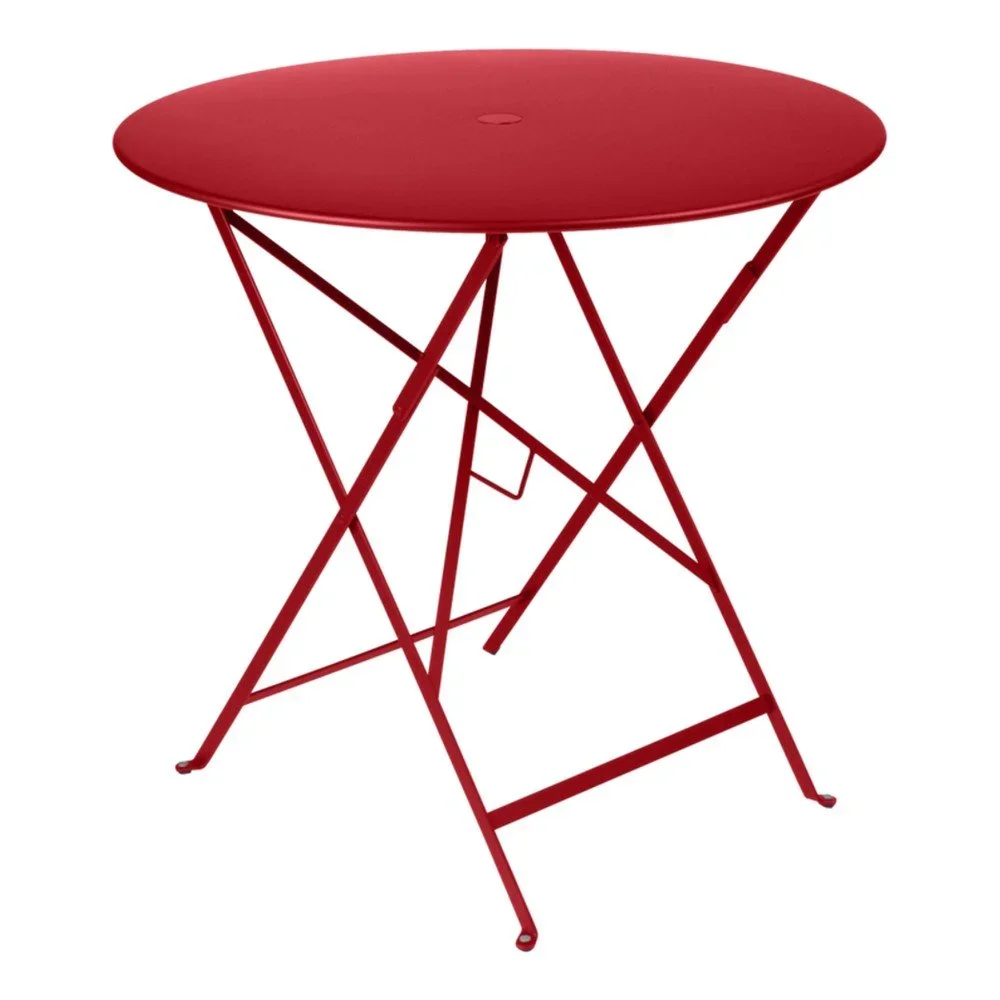 Červený zahradní stolek Fermob Bistro, ⌀ 77 cm v:1021916