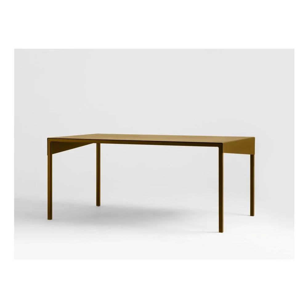 Konferenční kovový stůl ve zlaté barvě Custom Form Obroos, 100 x 60 cm v:1303242