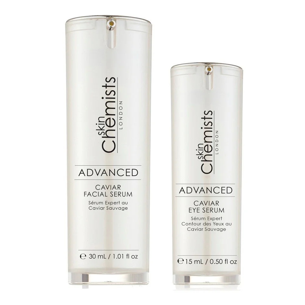 Sada hydratačního krému na obličej a očního séra s kaviárem Skin Chemists Caviar Duo v:871376