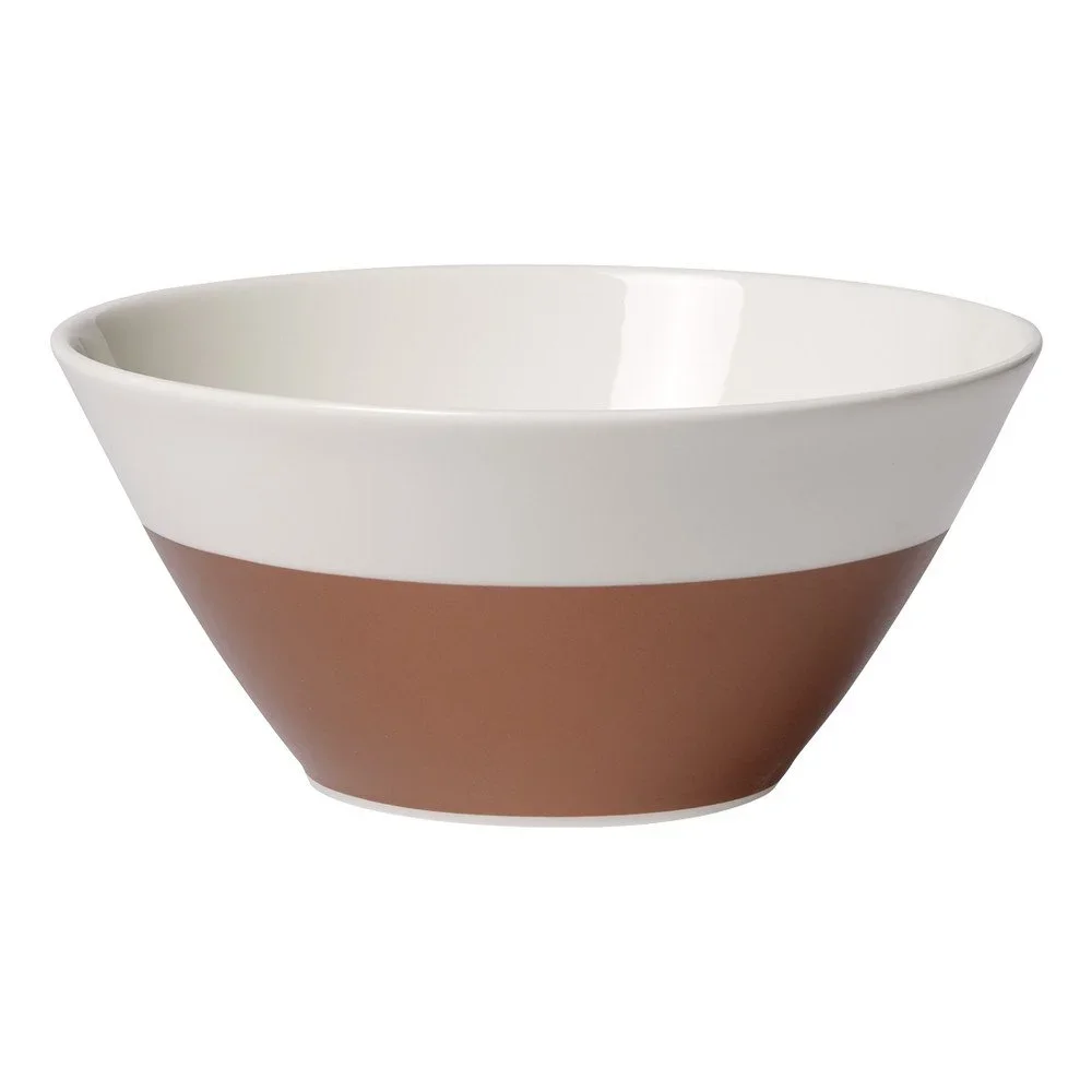 Bílo-hnědá porcelánová miska Villeroy & Boch Caffé Club, 0,75 l v:1327570