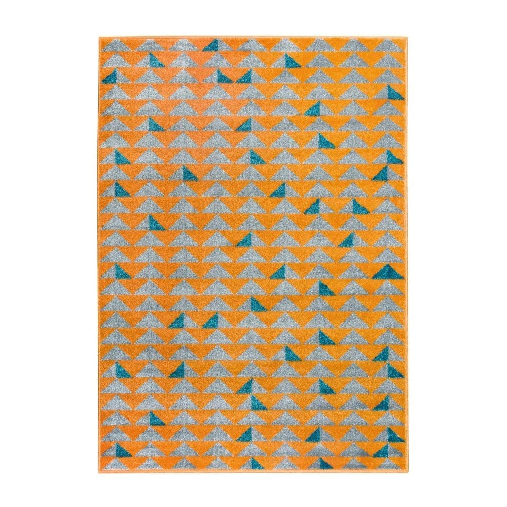 Oranžovo-šedý koberec Mazzini Sofas Montreal, 120 x 170 cm v:1115744