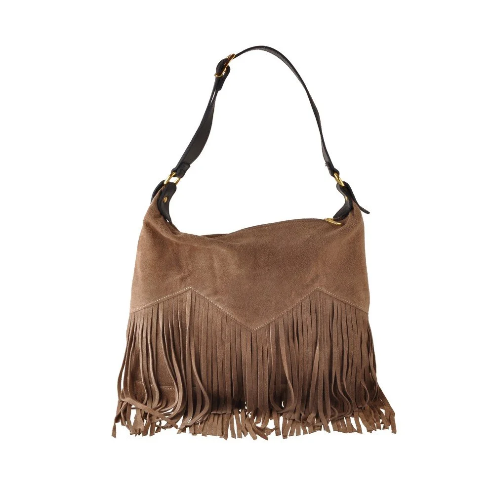 Béžová kožená kabelka Florence Bags Petunia v:709064