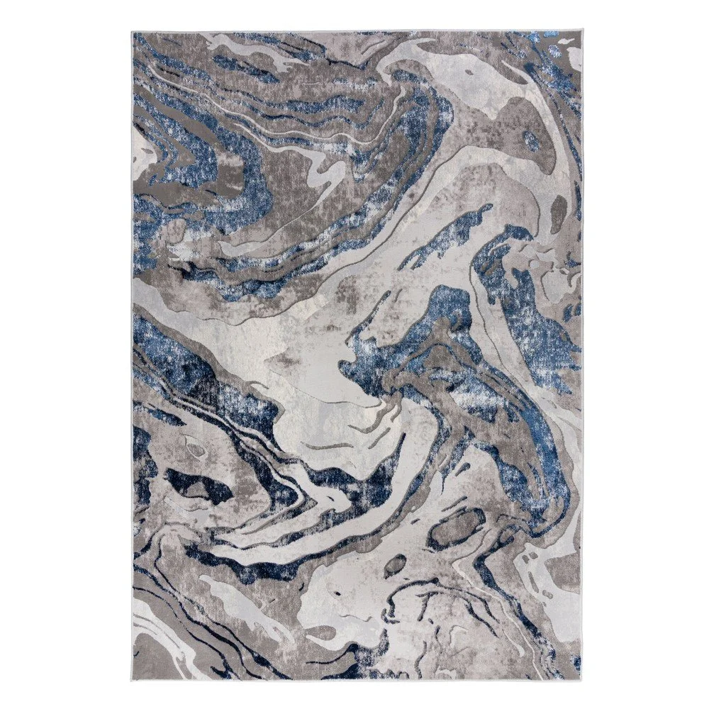 Modro-šedý koberec 240x340 cm Marbled – Flair Rugs v:1446612