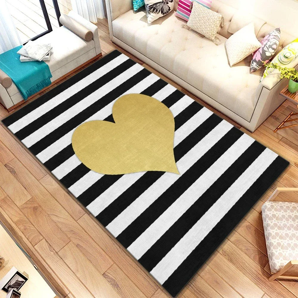 Koberec Homefesto Digital Carpets Heart Amarillo, 80 x 140 cm v:1265316