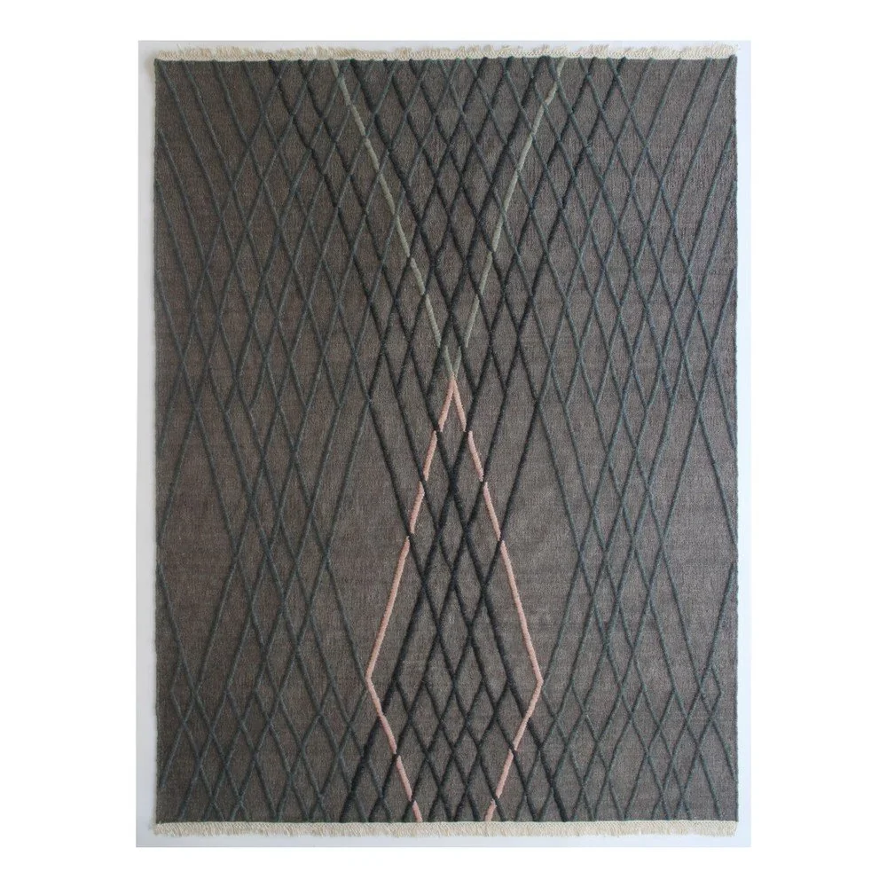 Šedý ručně tkaný vlněný koberec Linie Design Wimpole, 140 x 200 cm v:810260