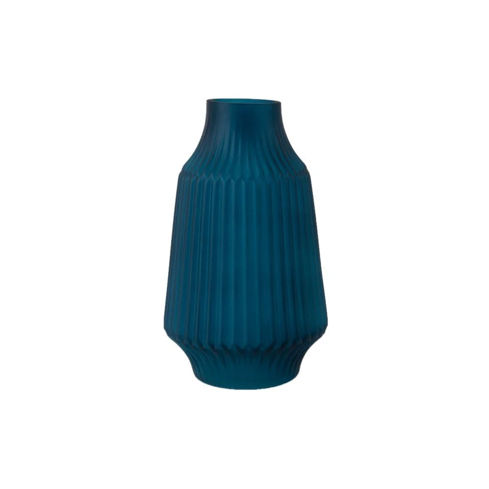 Modrá skleněná váza PT LIVING Stripes, ø 16 cm v:1089906