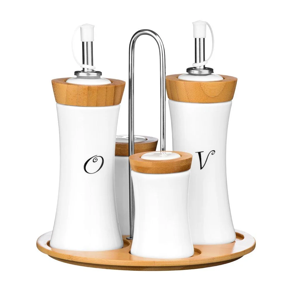 Dochucovací set s bambusovými prvky Premier Housewares Condiment v:835794