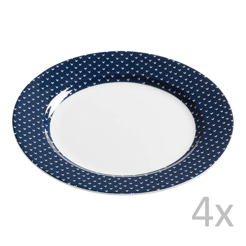 Sada 4 dezertních talířů Maxwell & Williams Indigo Arrow v:769606