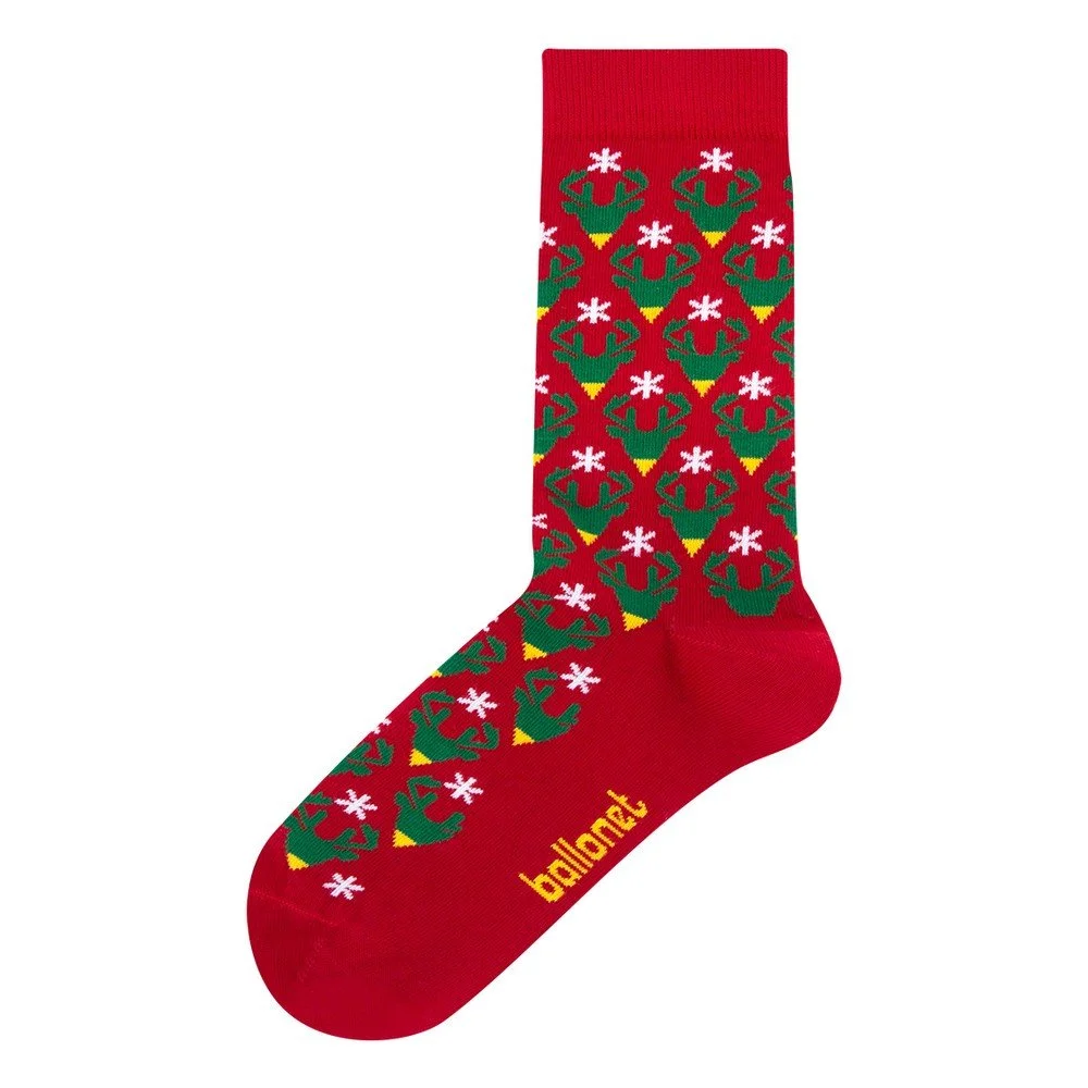 Ponožky v dárkovém balení Ballonet Socks Season's Greetings Socks Card with Caribou, velikost 36 v:1365415