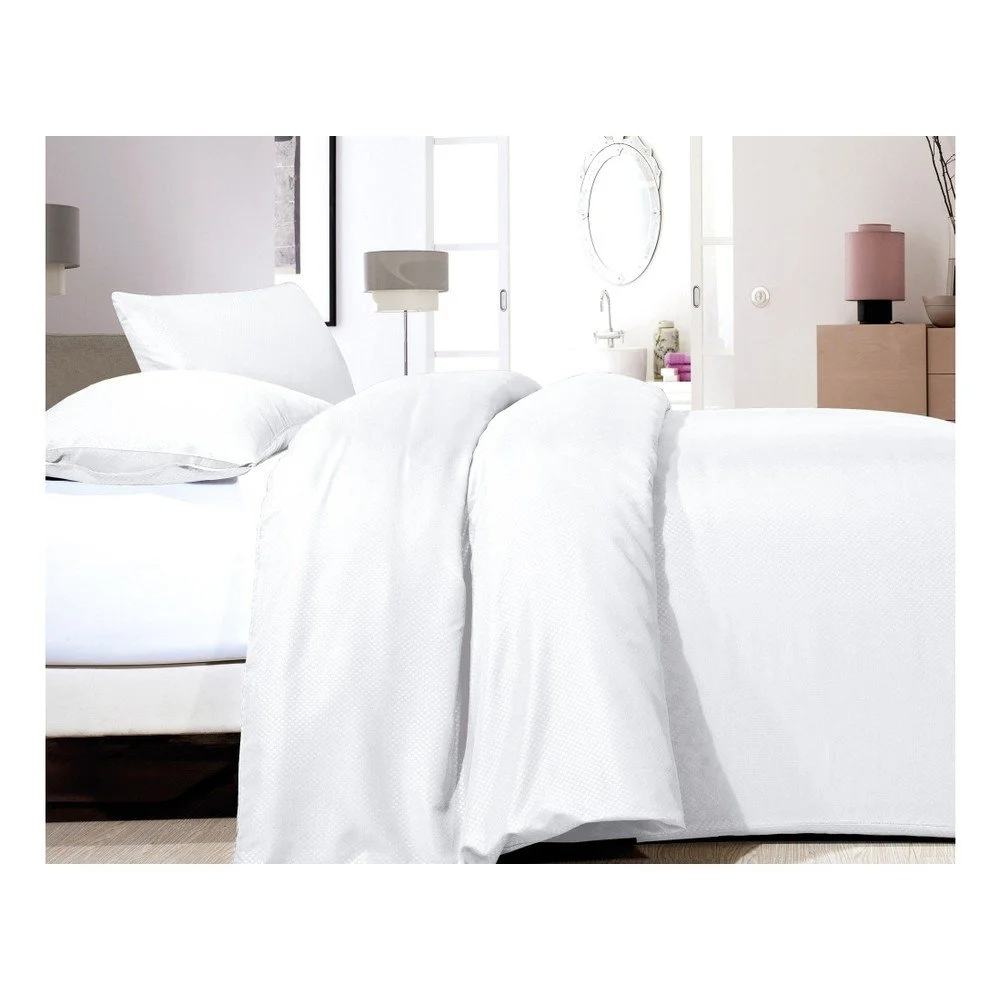 Bílé povlečení z mikroperkálu na jednolůžko Sleeptime Satin, 140 x 200 cm v:877104
