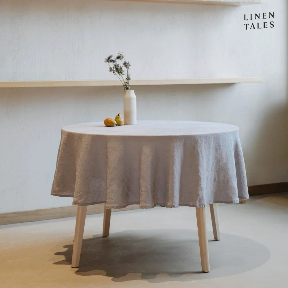 Lněný ubrus ø 230 cm – Linen Tales v:1528392