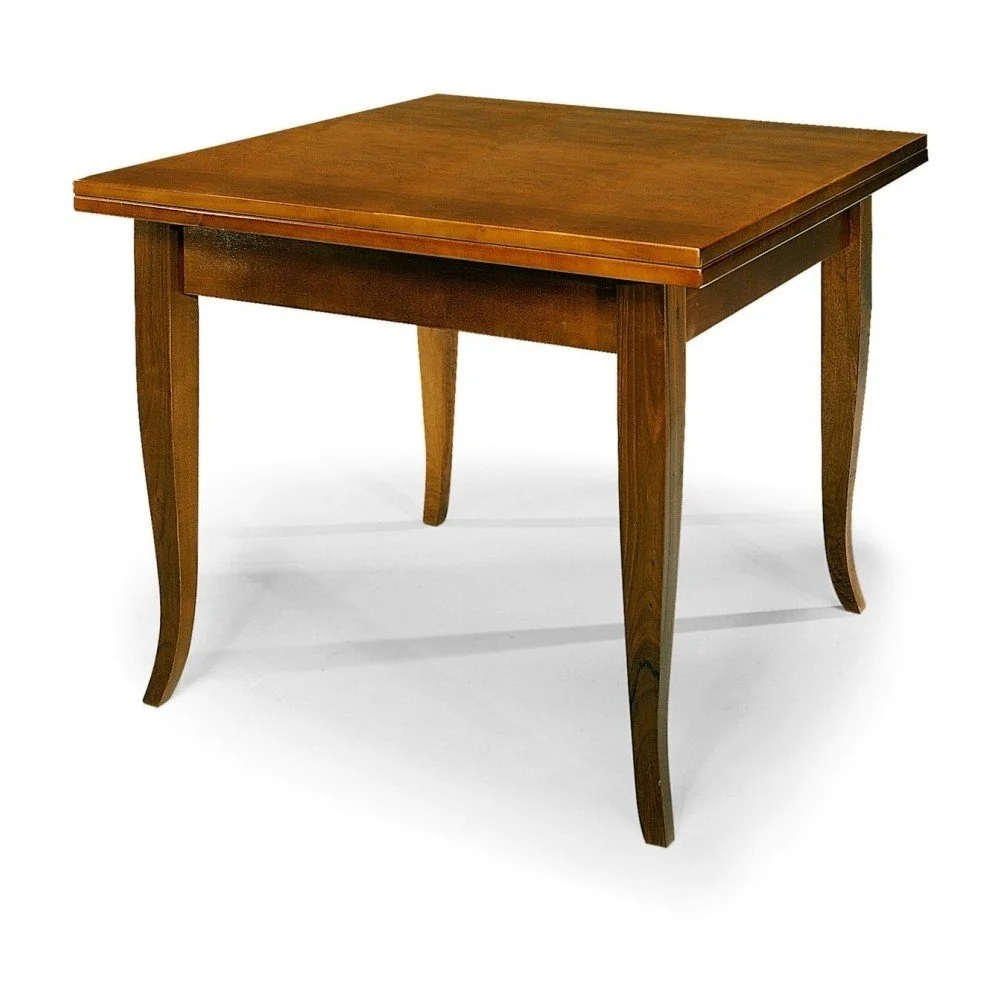 Dřevěný rozkládací jídelní stůl Castagnetti Noce, 80 x 100 cm v:851044