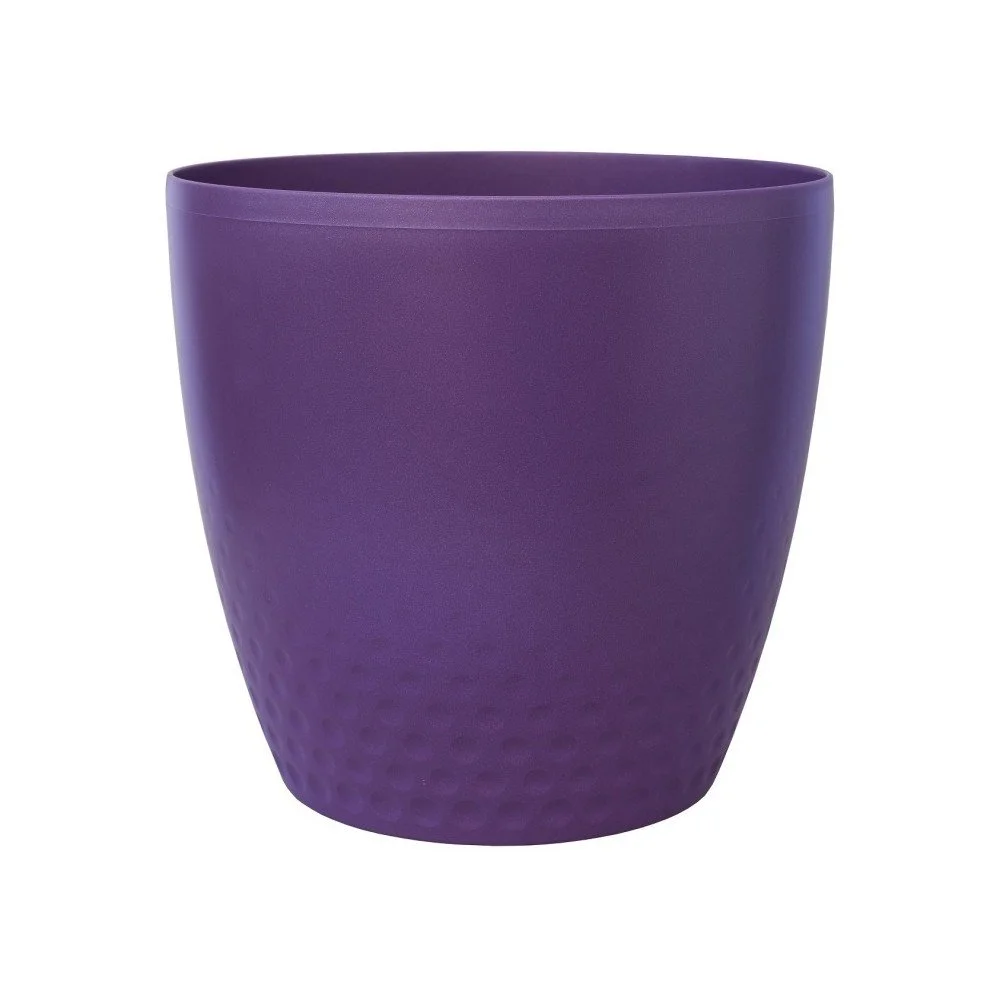 Fialový květináč Plastia Perla, ø 26 cm v:1145440