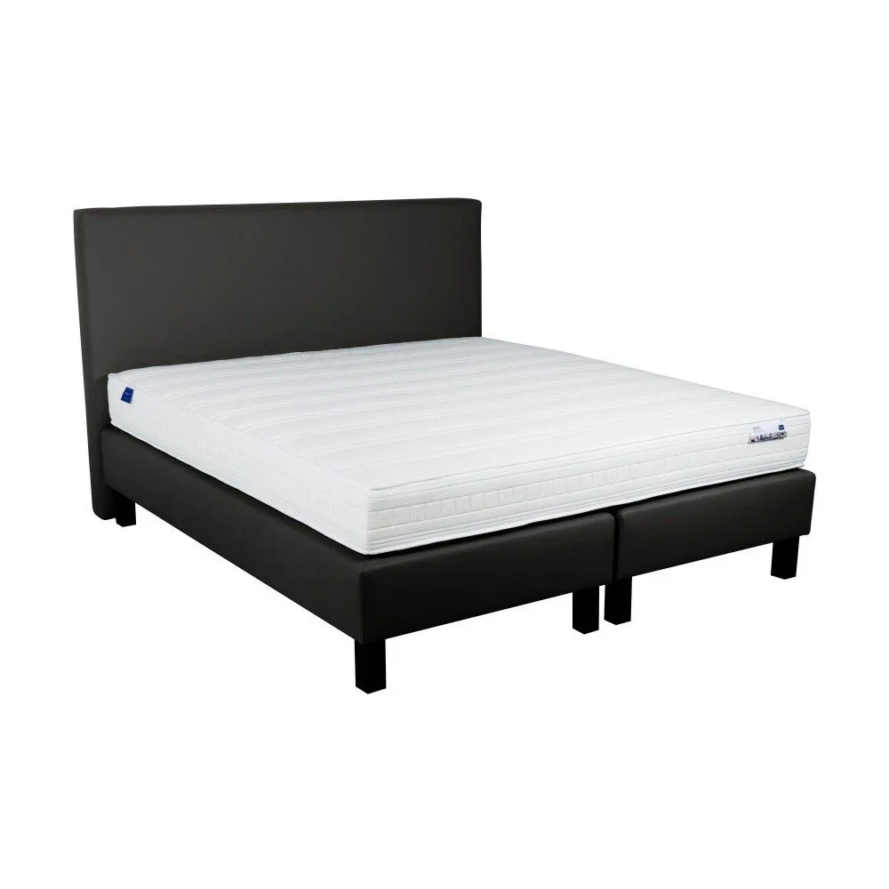 Černá boxspring postel Revor Domino, 200 x 180 cm v:979576