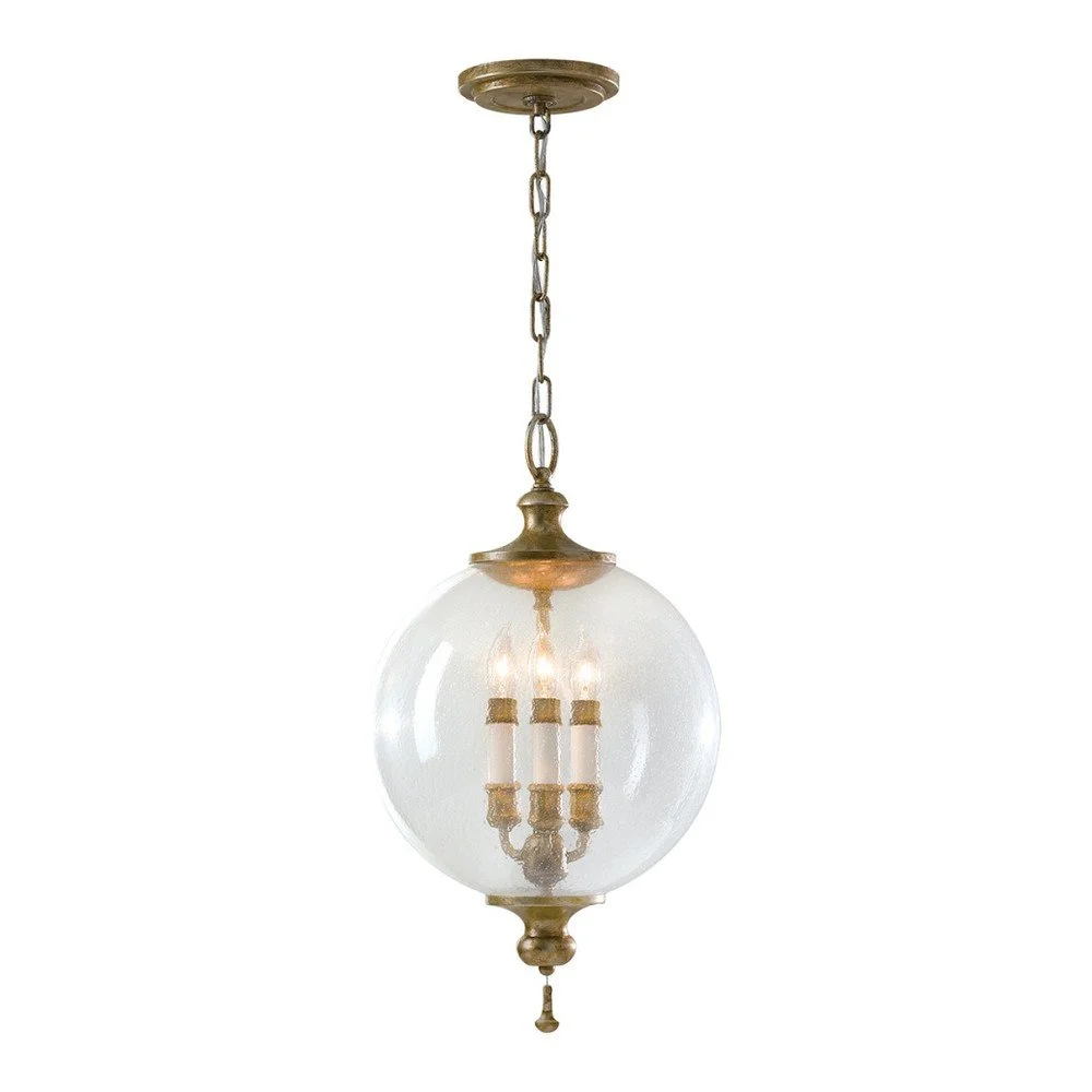 Závěsné svítidlo z foukaného skla Elstead Lighting Argento Tres v:1218564