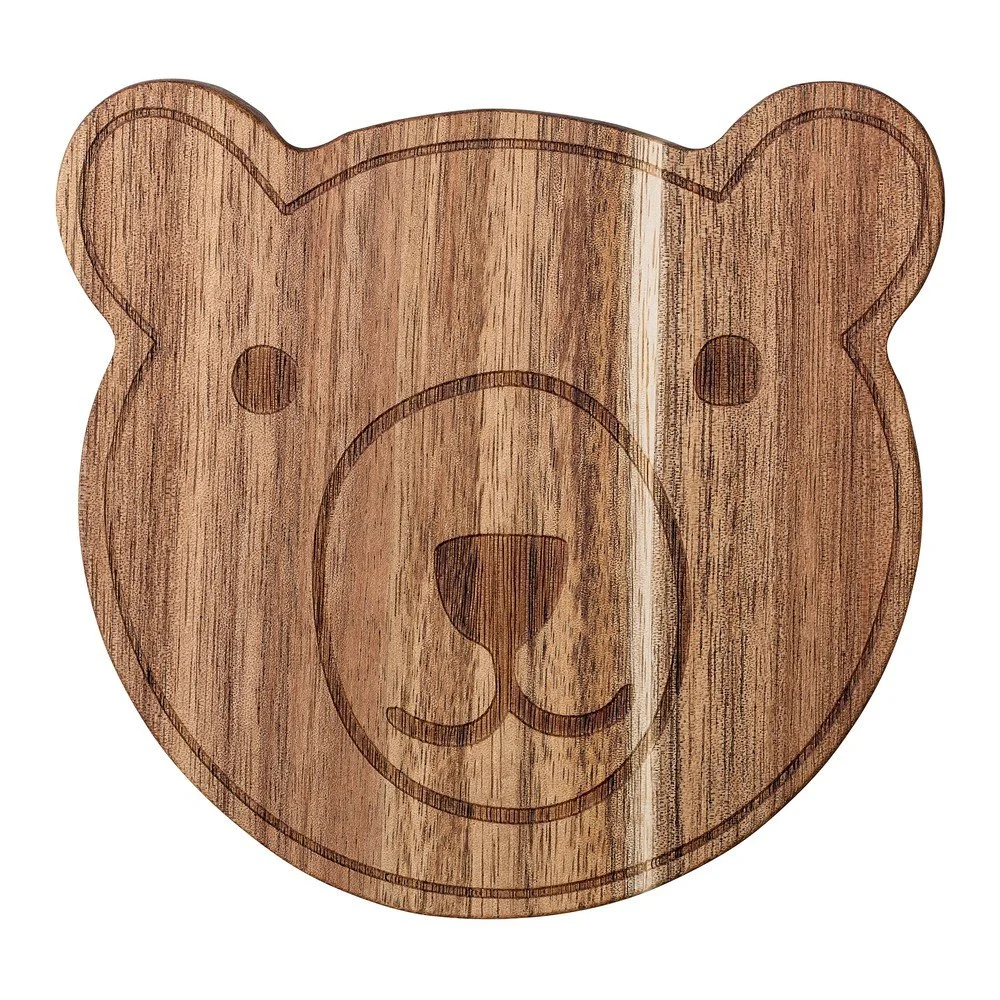 Hnědé krájecí prkénko z akáciového dřeva Bloomingville Bear v:1259294