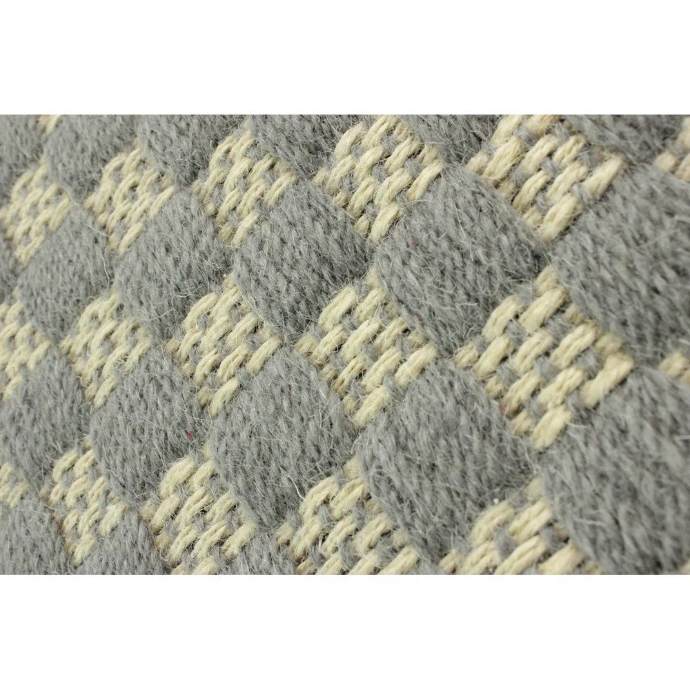Šedý koberec z juty Flair Rugs Check, 160 x 230 cm v:1390487