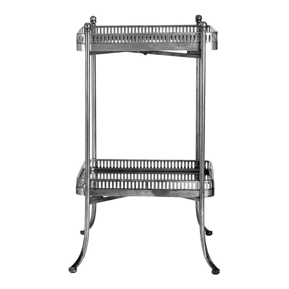 Odkládací stolek ve stříbrné barvě ze zrcadlovou deskou Premier Housewares Reza, šířka 54 cm v:1056682