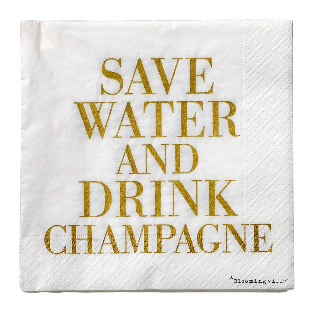 Sada 20 papírových ubrousků Bloomingville Champagne, 33 x 33 cm v:1220850