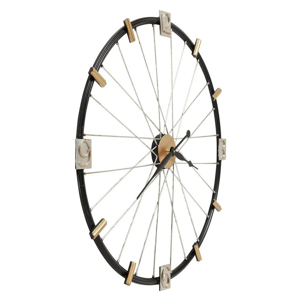 Nástěnné hodiny Kare Design Spoke Wheel, průměr 80 cm v:1318980