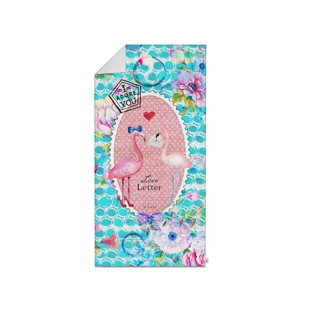 Plážová osuška So Cute Flamingo, 70 x 150 cm v:802150
