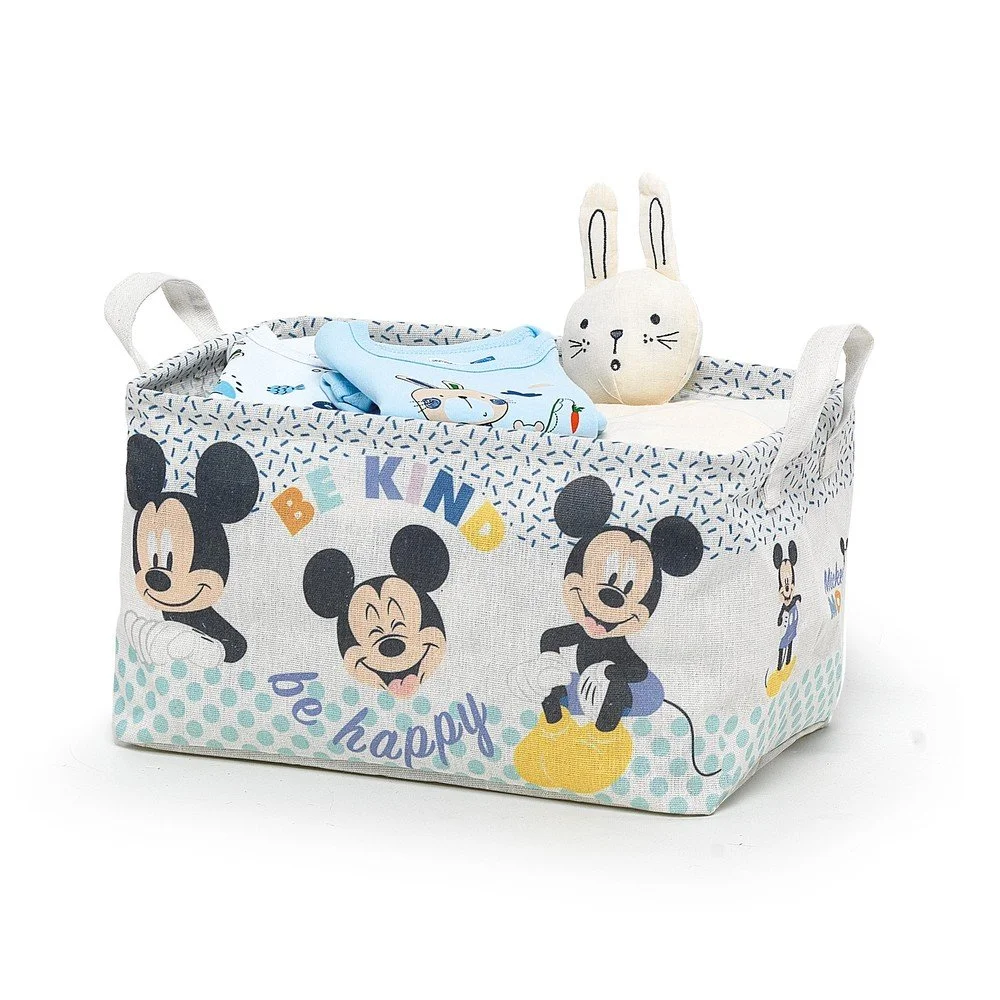 Dětský textilní úložný koš Domopak Disney Mickey, 32 x 23 x 19 cm v:1423557