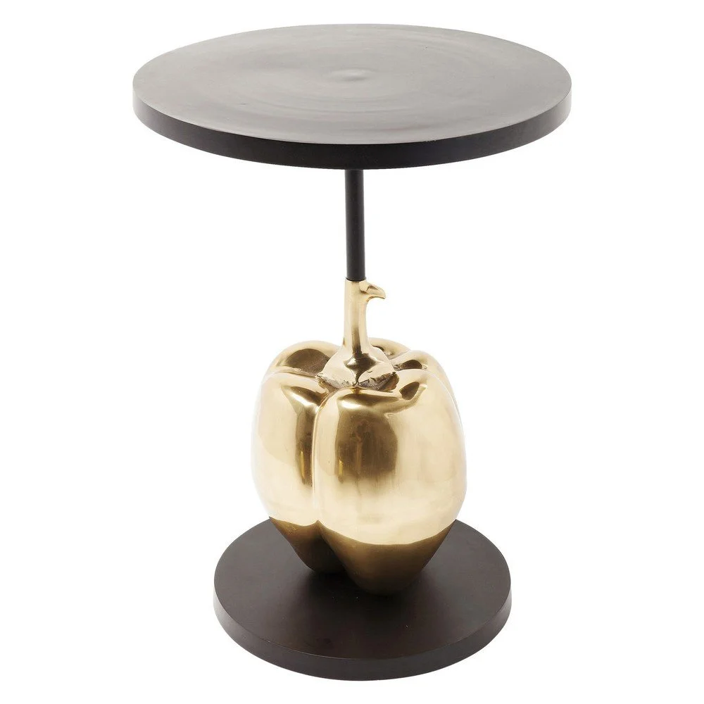 Černý designový odkládací stolek Kare Design Pumpkin, ø 55 cm v:1363843