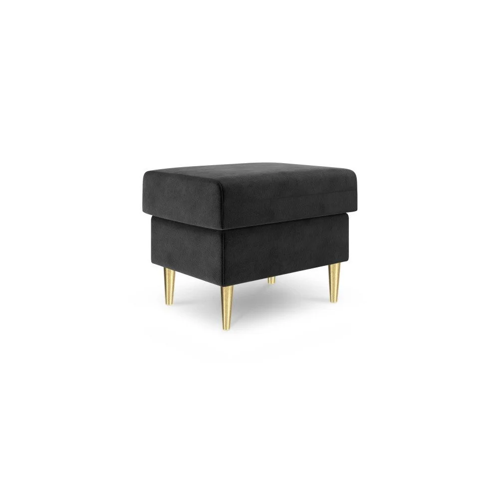 Tmavě šedý puf Mazzini Sofas Muguet, 60 x 45 cm v:1269858