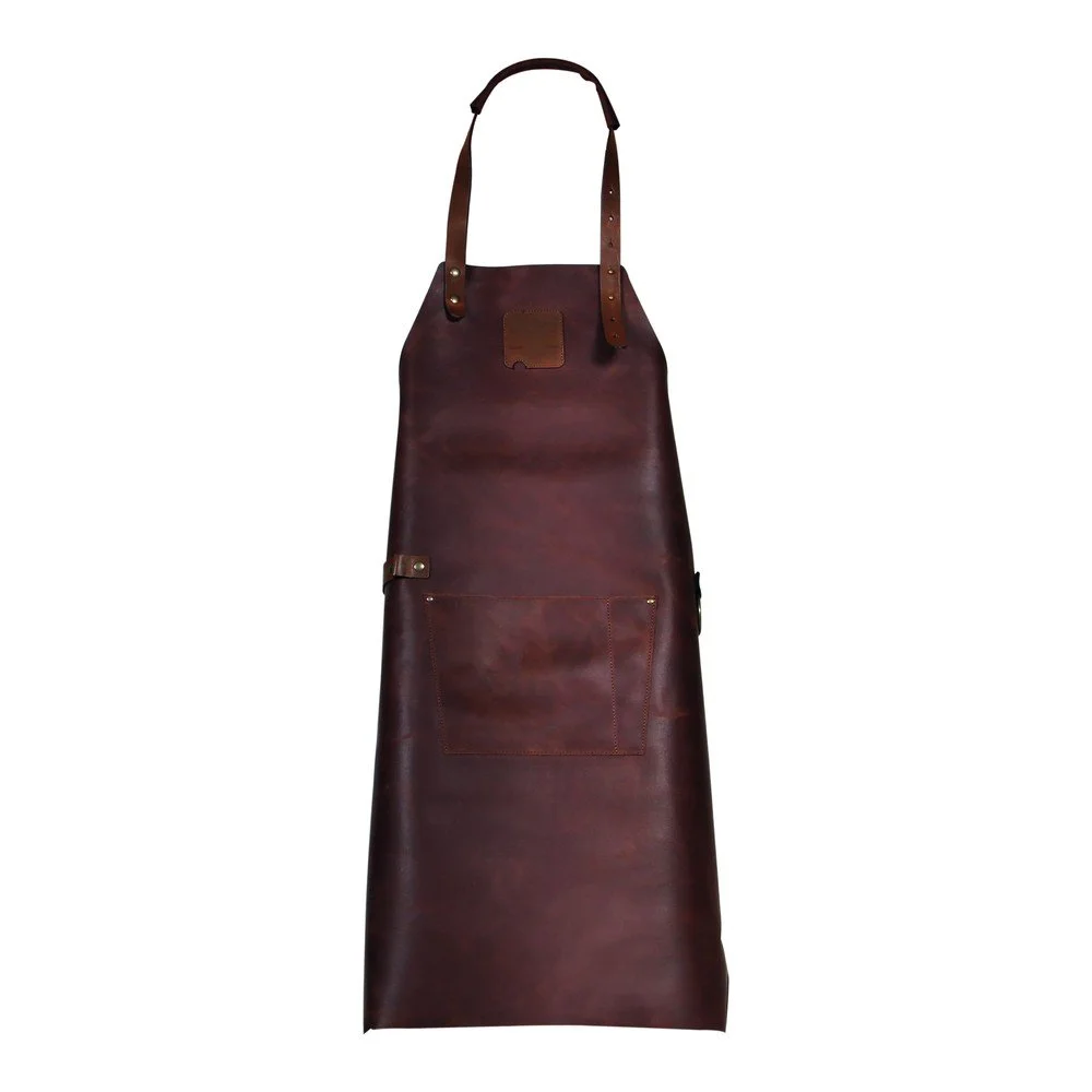 Hnědá kožená zástěra Boska Mr Smith Culinary Apron Brown Pocket v:1333690