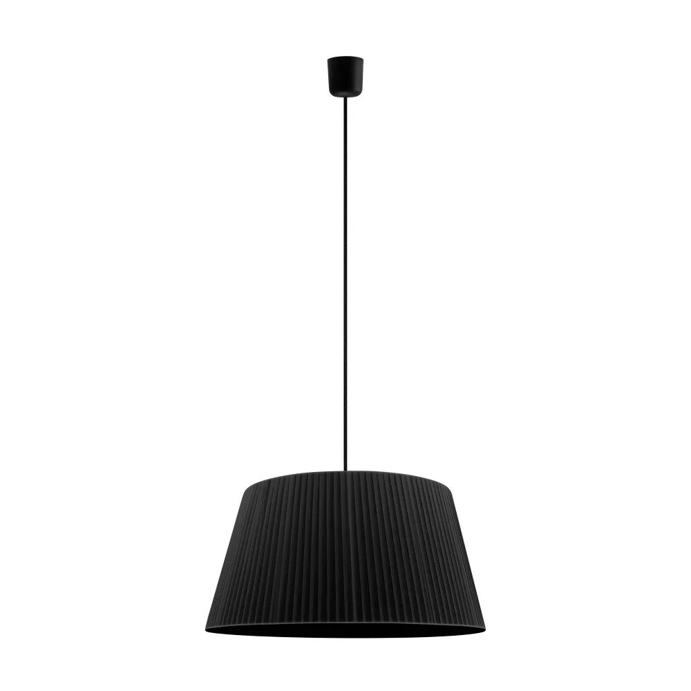 Černé závěsné svítidlo Bulb Attack Dos Plisado, ⌀ 54 cm v:723440