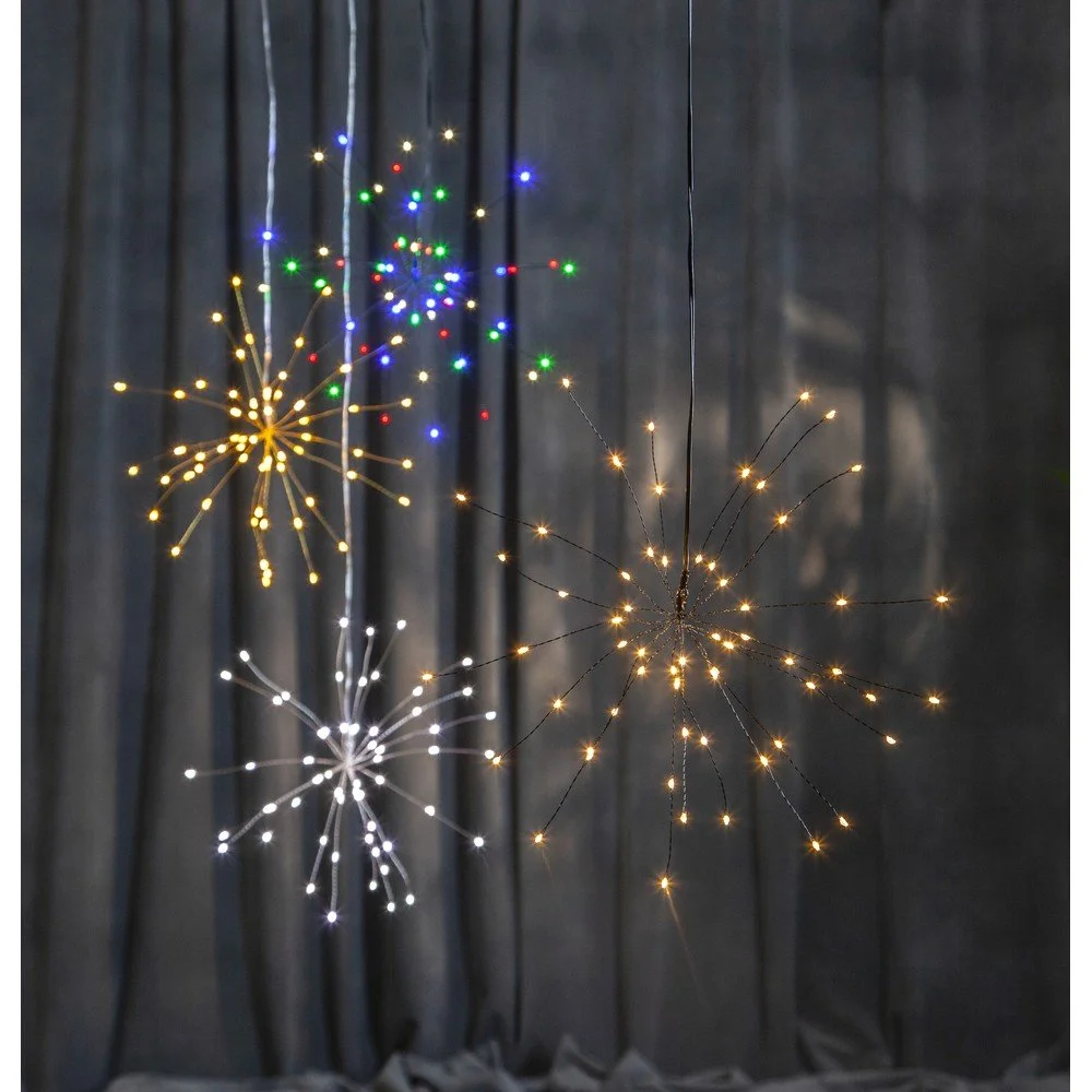 Závěsná svítící LED dekorace Star Trading Firework, ø 26 cm v:1338761