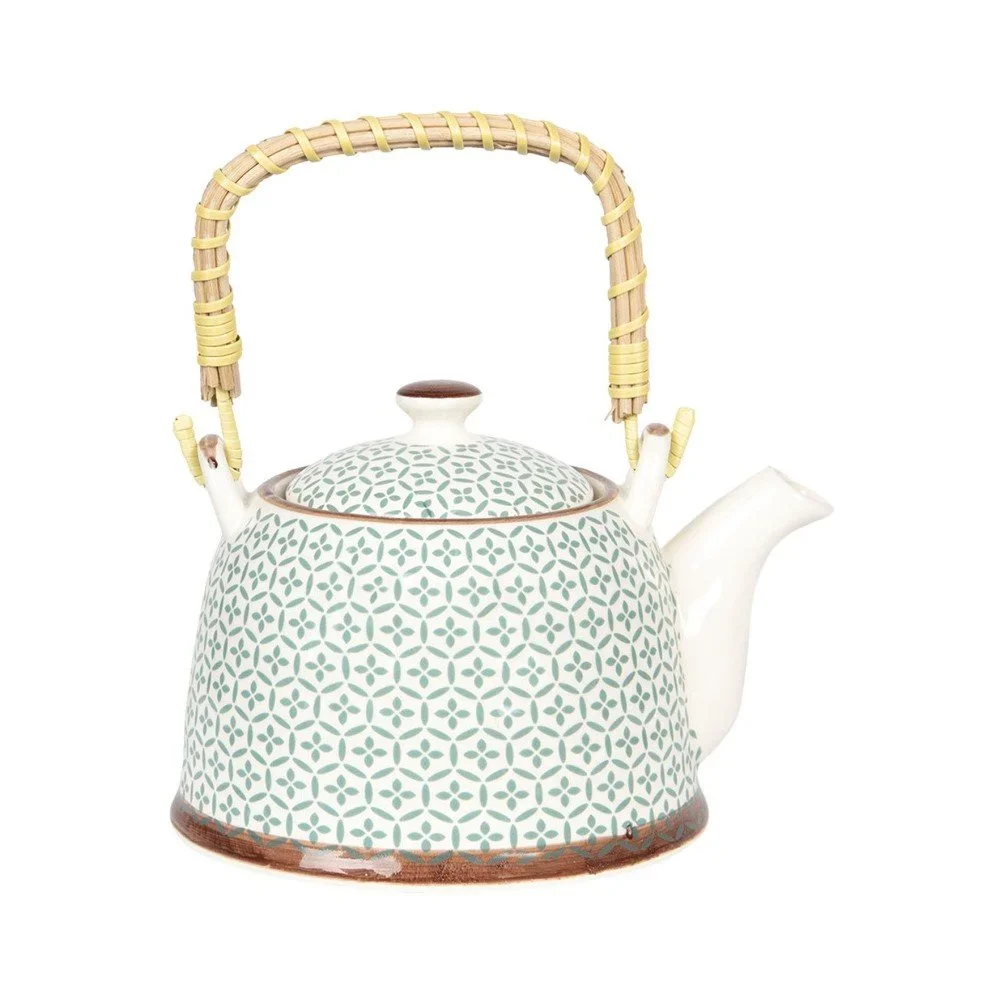 Světle modrá porcelánová konvička Clayre & Eef, 700 ml v:1292096