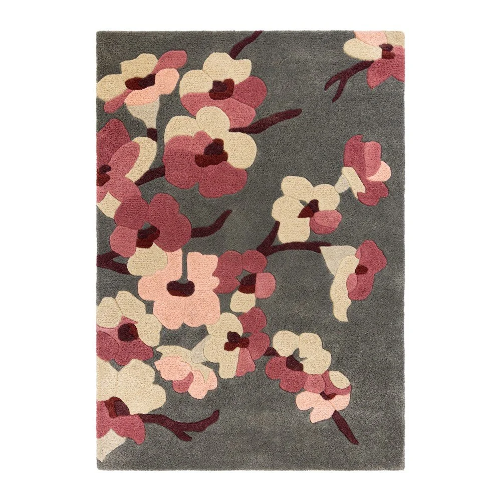 Koberec Flair Rugs Blossom Charcoal Pink, 80 x 150 cm v:1251046