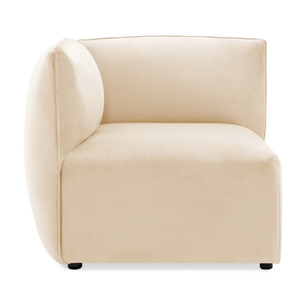 Pískově béžový levý rohový modul pohovky Vivonita Velvet Cube v:953730