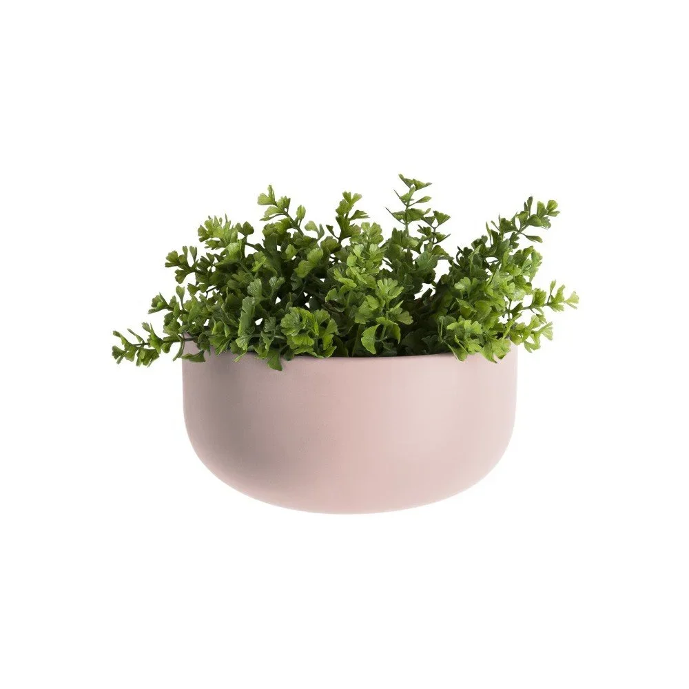 Světle růžový nástěnný keramický květináč PT LIVING Nest v:1246818