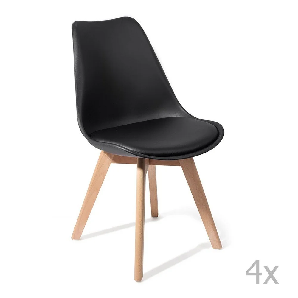 Sada 4 černých židlí Tomasucci Kiki Evo v:935214