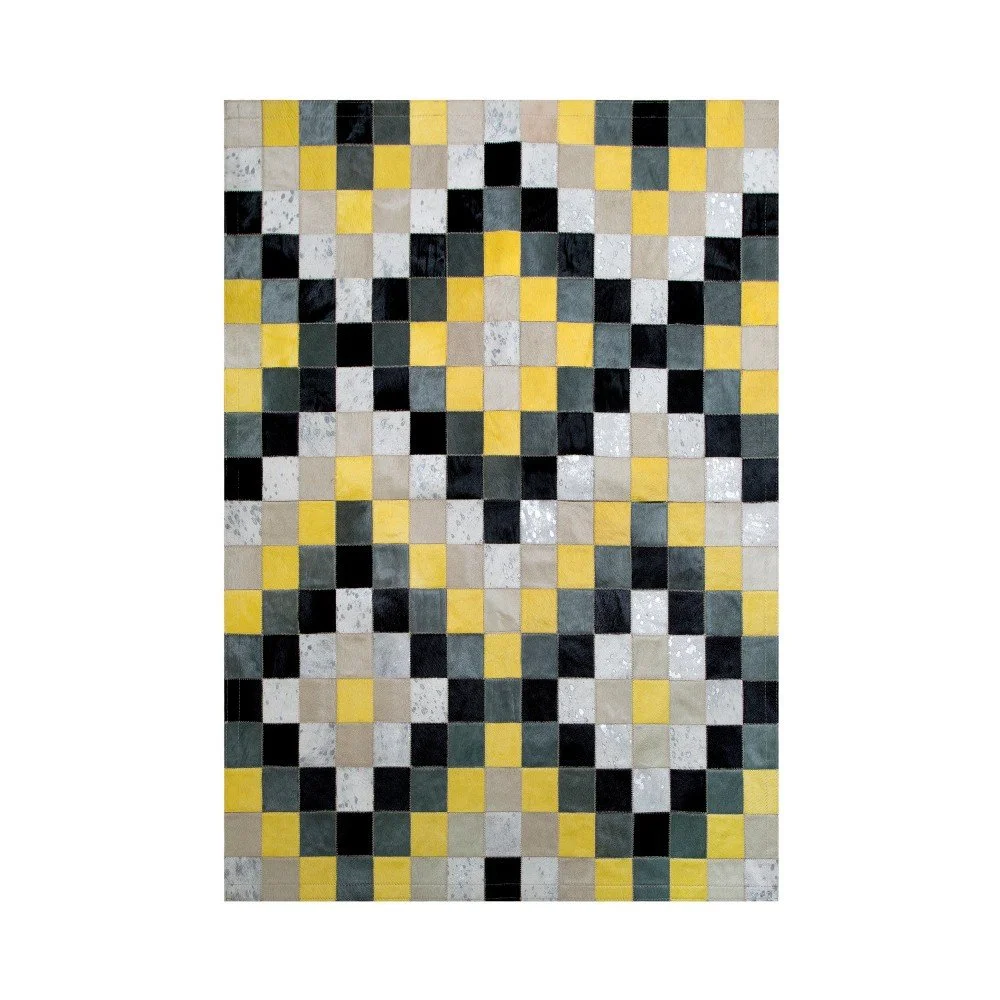 Koberec z pravé kůže Pipsa Mosaic, 180 x 120 cm v:913070