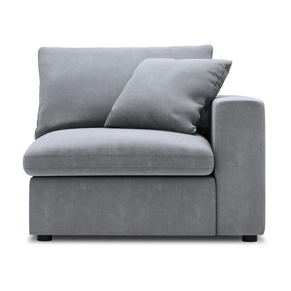 Šedá rohová část modulární manšestrové pohovky Windsor & Co Sofas Galaxy, pravý roh v:1374473