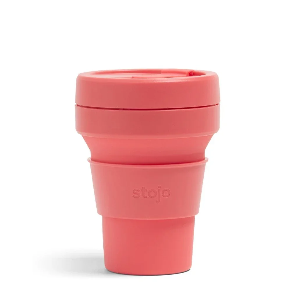 Růžový skládací hrnek Stojo Pocket Cup Coral, 355 ml v:1341297