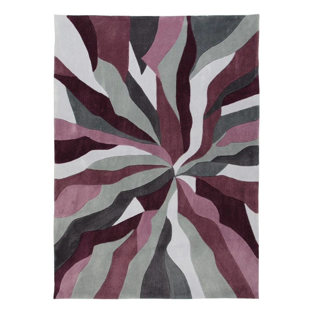Šedo-fialový koberec Flair Rugs Splinter Purple, 160 x 220 cm v:1250932