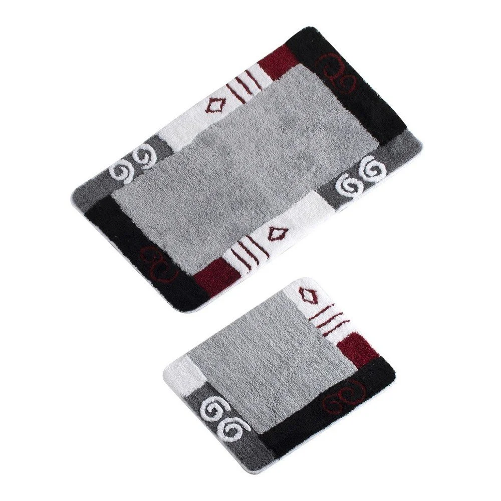 Sada 2 šedých koupelnových předložek Verge Bath Mat Julo v:1156232