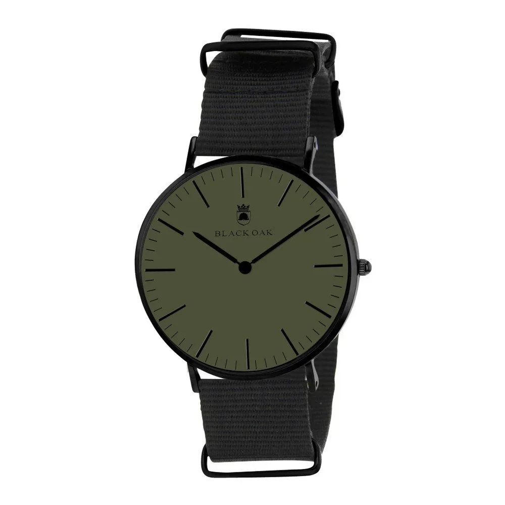 Tmavě zelené pánské hodinky Black Oak Armo v:864472