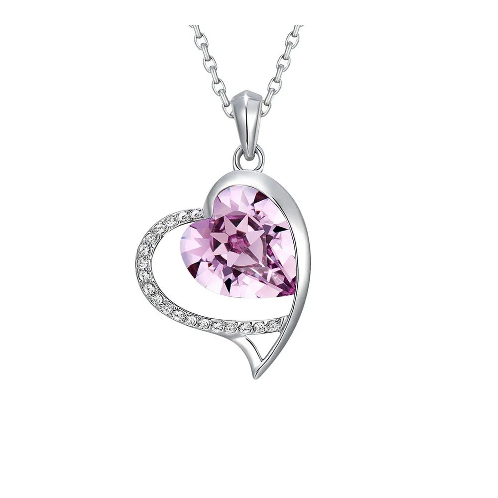 Náhrdelník s fialovými krystaly Swarovski Elements Crystals Star v:1197788