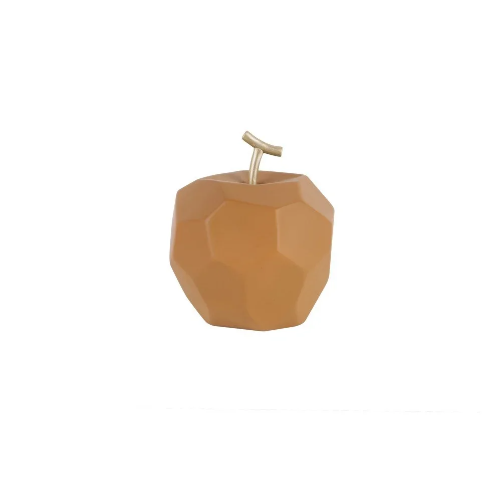 Matně karamelově hnědá betonová soška PT LIVING Origami Apple v:1247024