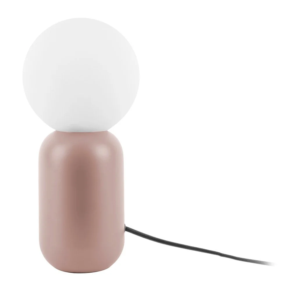 Světle růžová stolní lampa Leitmotiv Gala, výška 32 cm v:1315450