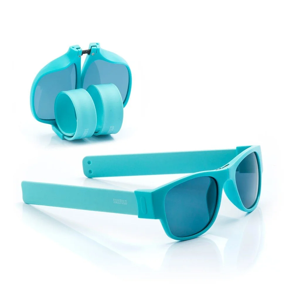 Tyrkysové sluneční srolovatelné brýle InnovaGoods Sunfold PA4 v:1226250